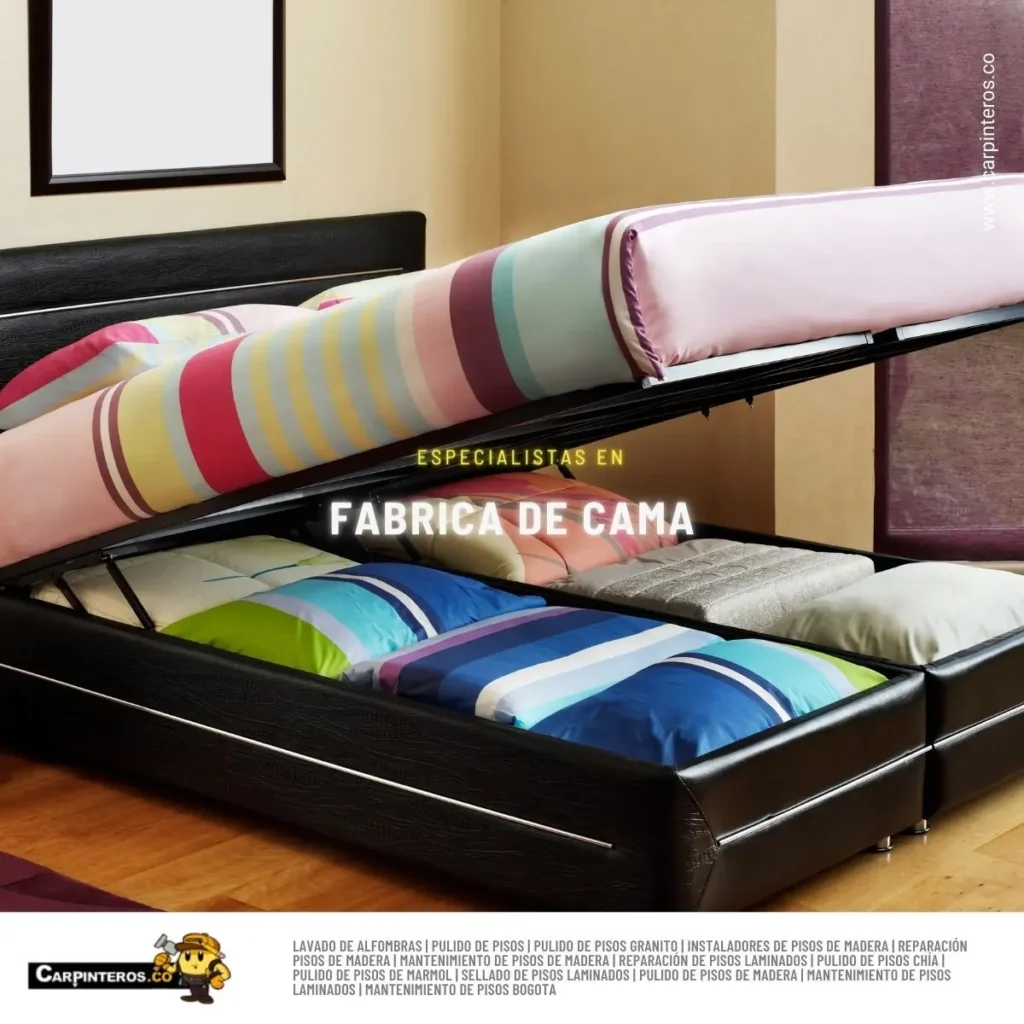 Fabricacion de cama almacenamiento en bogota