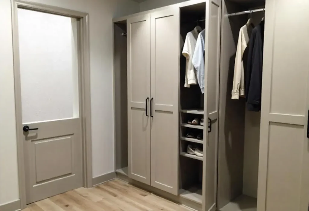 Closets puerta abatible abre hacia afuera